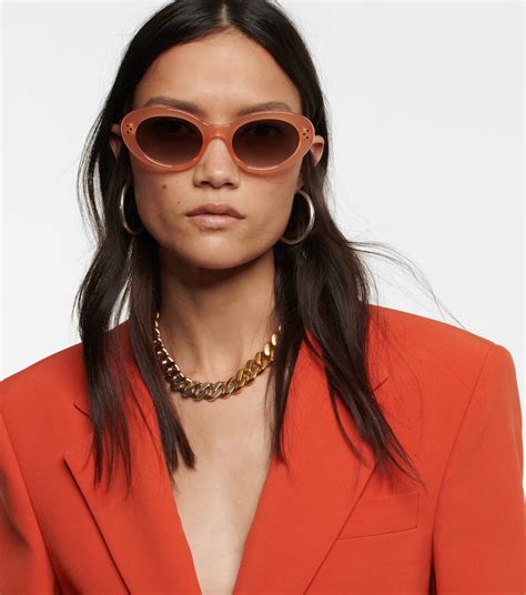 celine triomphe pink sunglasses|celine usa official website.